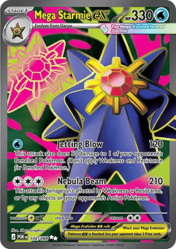 Mega Starmie ex POR-102 Ultra Rare Near Mint Deutsch