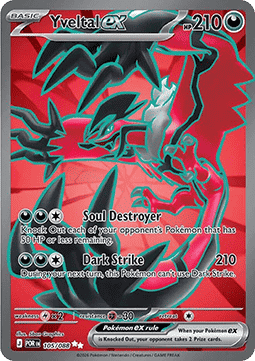 Yveltal ex POR-105 Ultra Rare Near Mint Deutsch