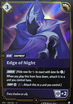 Edge of Night (V.1) SFDX-139 Rare Near Mint Englisch Foil