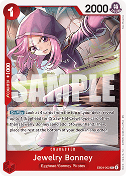 Jewelry Bonney (EB04-002) (V.1) OP15 Rare Near Mint Englisch