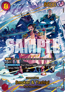 Smoker & Tashigi (EB04-003) (V.2) OP15 Special Rare Excellent Englisch