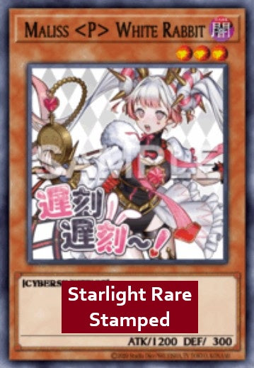 Maliss P White Rabbit (V.2) RA05-EN136 Starlight Rare Near Mint Englisch 1. Auflage