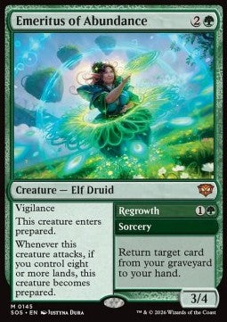 Emerita des Überflusses // Neues Leben SOS-145 Mythic Excellent Deutsch Foil