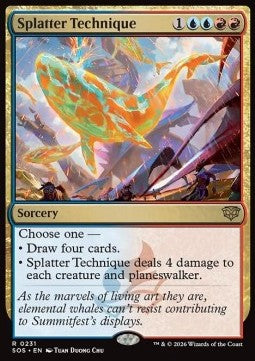 Splatter Technique SOS-231 Rare Excellent Englisch Foil