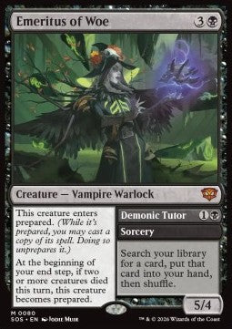Emeritus of Woe // Demonic Tutor SOS-80 Mythic Near Mint Englisch