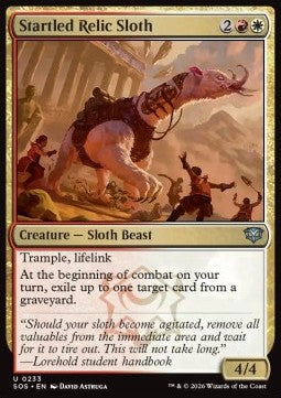 Startled Relic Sloth SOS-233 Uncommon Excellent Englisch Foil