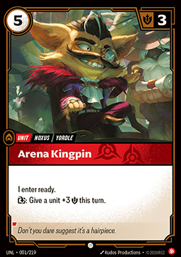 Arena Kingpin UNL-001 Common NM Englisch Foil
