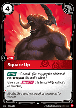Square Up UNL-017 Uncommon NM Englisch Foil