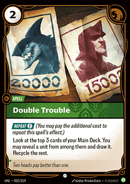 Double Trouble UNL-032 Common NM Englisch Foil