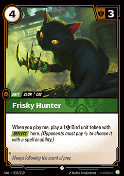 Frisky Hunter UNL-033 Common NM Englisch Foil