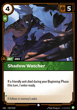 Shadow Watcher UNL-037 Common NM Englisch Foil