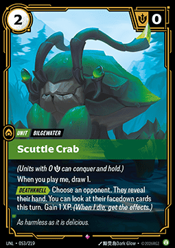 Scuttle Crab UNL-053 Rare NM Englisch Foil