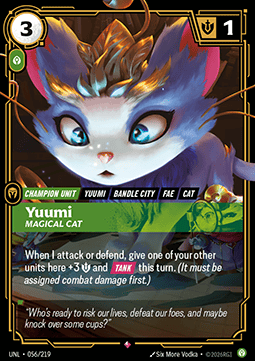 Yuumi, Magical Cat UNL-056 Rare Near Mint Englisch Foil