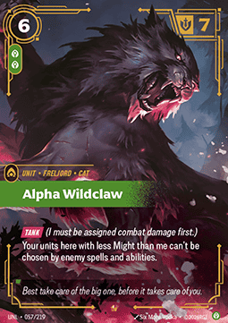 Alpha Wildclaw UNL-057 Epic Near Mint Englisch Foil
