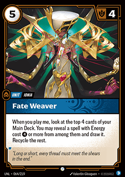 Fate Weaver UNL-064 Common NM Englisch Foil