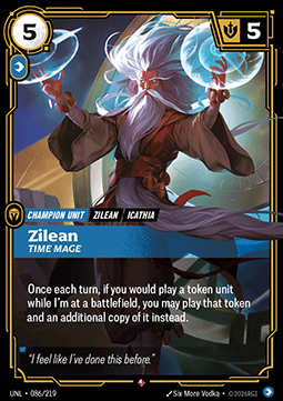 Zilean, Time Mage UNL-086 Rare NM Englisch Foil
