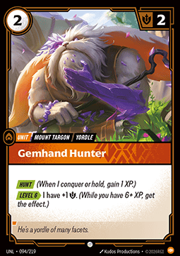 Gemhand Hunter UNL-094 Common NM Englisch Foil