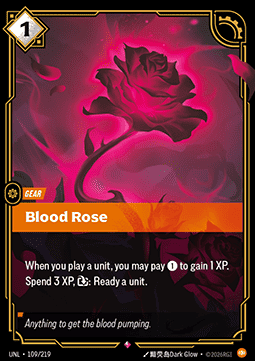 Blood Rose UNL-109 Rare Near Mint Englisch Foil