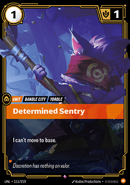 Determined Sentry UNL-111 Rare Near Mint Englisch Foil
