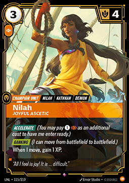 Nilah, Joyful Ascetic UNL-115 Rare NM Englisch Foil
