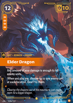 Elder Dragon (V.2) UNL-118a Showcase Near Mint Englisch Foil