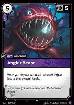 Angler Beast UNL-132 Uncommon NM Englisch Foil