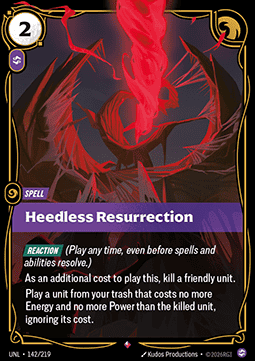 Heedless Resurrection UNL-142 Rare NM Englisch Foil