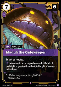 Maduli the Gatekeeper UNL-144 Rare Near Mint Englisch Foil