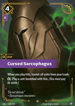 Cursed Sarcophagus UNL-148 Epic NM Englisch Foil