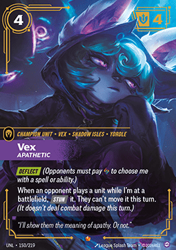 Vex, Apathetic (V.1) UNL-150 Epic NM Englisch Foil