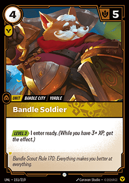 Bandle Soldier UNL-151 Common NM Englisch Foil