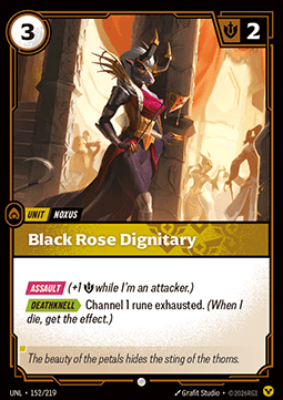Black Rose Dignitary UNL-152 Common NM Englisch Foil