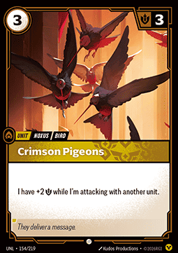 Crimson Pigeons UNL-154 Common NM Englisch Foil
