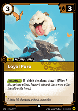 Loyal Poro UNL-156 Common Near Mint Englisch Foil
