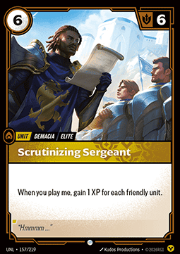 Scrutinizing Sergeant UNL-157 Common NM Englisch Foil