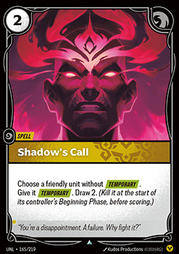 Shadow's Call UNL-165 Uncommon NM Englisch Foil