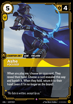 Ashe, Focused UNL-169 Rare Near Mint Englisch Foil