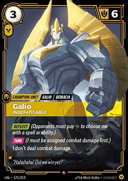 Galio, Indefatigable UNL-171 Rare Near Mint Englisch Foil