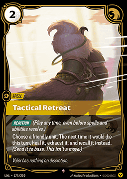 Tactical Retreat UNL-175 Rare Near Mint Englisch Foil