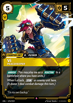 Vi, Peacekeeper (V.1) UNL-176 Rare NM Englisch Foil