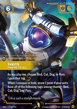 Ivern, Friend to All (V.2) UNL-177a Showcase NM Englisch Foil