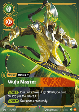 Master Yi, Wuju Master (V.1) UNL-191 Rare NM Englisch Foil