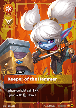 Poppy, Keeper of the Hammer (V.1) UNL-203 Rare NM Englisch Foil