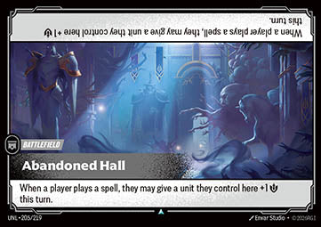 Abandoned Hall UNL-205 Uncommon NM Englisch