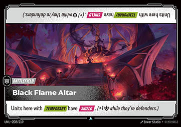 Black Flame Altar UNL-208 Uncommon NM Englisch Foil