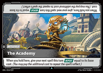 The Academy UNL-216 Uncommon NM Englisch
