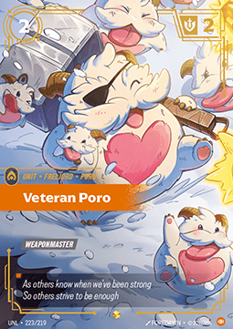 Veteran Poro UNL-223 Showcase Excellent Englisch Foil