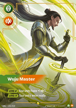 Master Yi, Wuju Master (V.2) UNL-231 Showcase Near Mint Englisch Foil