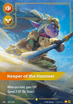 Poppy, Keeper of the Hammer (V.2) UNL-237 Showcase Near Mint Englisch Foil
