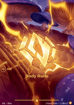 Body Rune (V.2) UNL-R04a Showcase Near Mint Englisch Foil